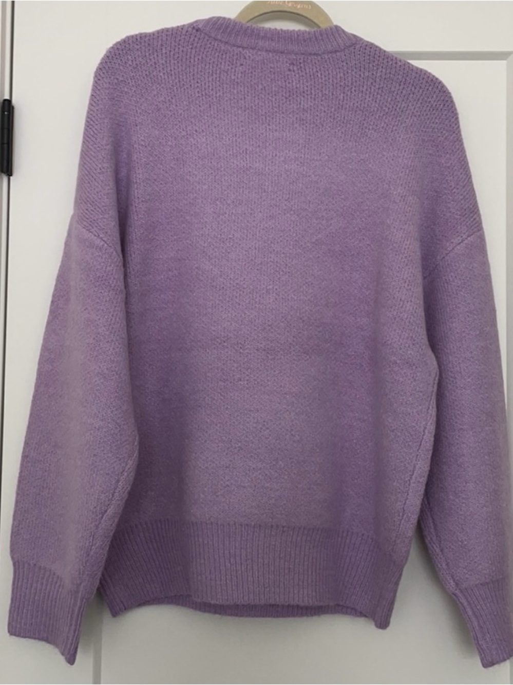 OAK + FORT Pastel Lavender Crewneck oversized Sweater - Picture 2 of 5